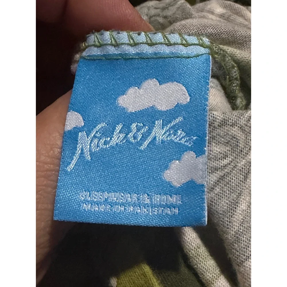 Rare Nick & Nora Queen Green Army Men Toy Soldiers Camo Sheet Set EUC Jersey VTG